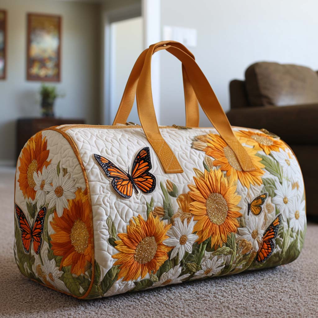 Quilted Travel Bag - Light Fields