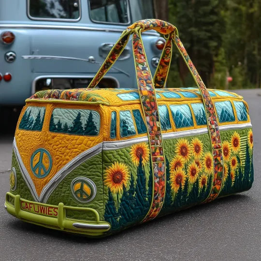 Travel Bag Matelassé Hippie Sunflower