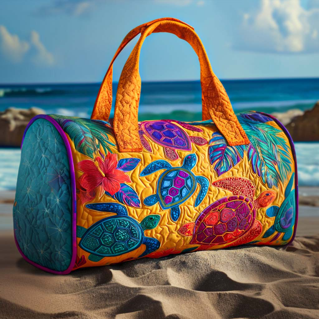 Padded Travel Bag - Colorful Turtles